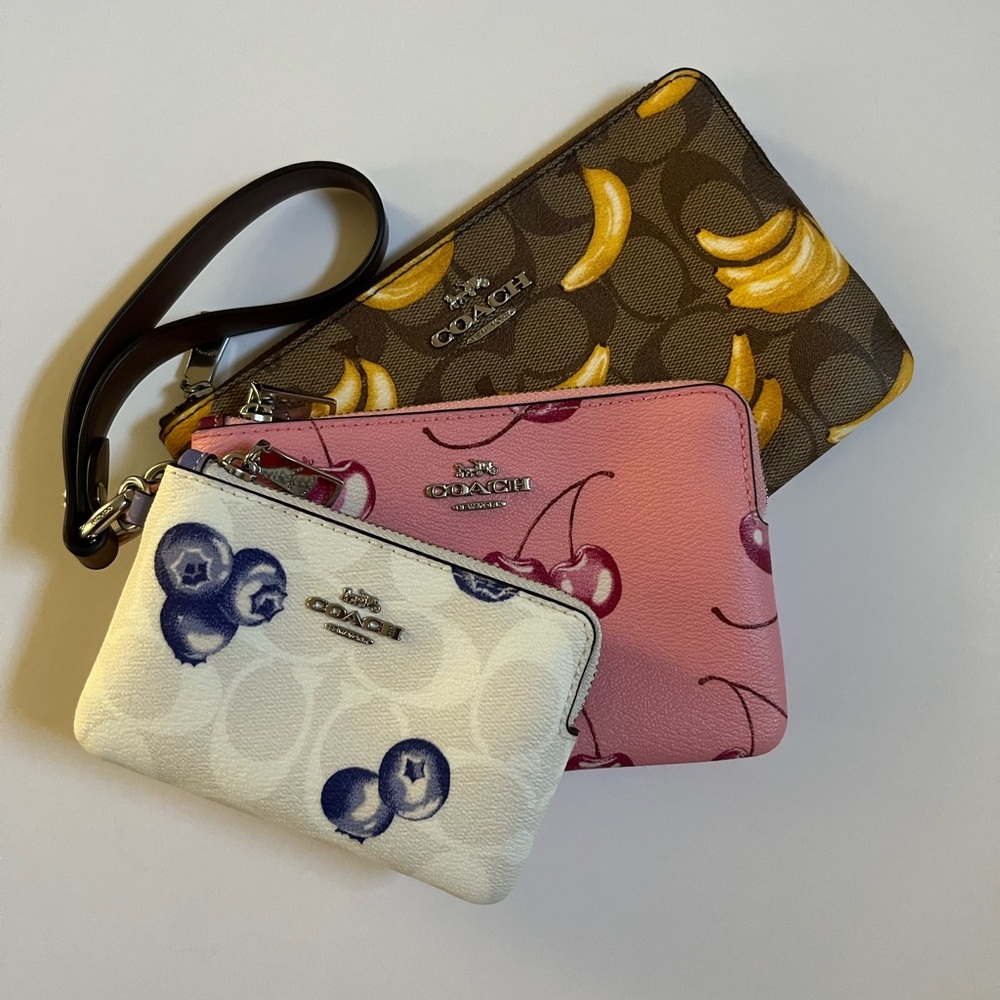 NEW coach Corner zip trio wallet/pouch CR984 - Picture 3 of 7